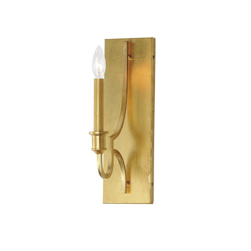 Maxim Normandy Wall Sconce in Gold Leaf Finish Model: 12781GL