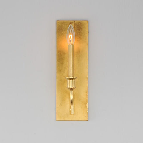 Maxim Normandy Wall Sconce in Gold Leaf Finish Model: 12781GL