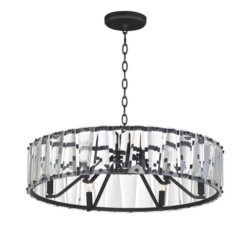 Maxim Odeon Chandelier in Black Finish Model: 21866BCBK