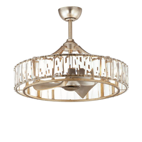 Maxim Odeon Fandelight in Golden Silver Finish Model: 61018GS