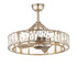Maxim Odeon Fandelight in Golden Silver Finish Model: 61018GS