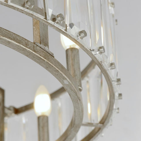 Maxim Odeon Fandelight in Golden Silver Finish Model: 61018GS
