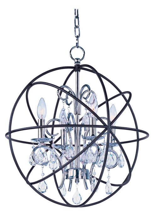 Maxim Orbit Single Pendant in Anthracite Polished Nickel Finish Model: 25142ARPN