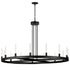 Maxim Ovation Chandelier in Black Finish Model: 16168CRBK