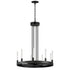 Maxim Ovation Single Tier Chandelier in Black Finish Model: 16162CRBK