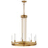 Maxim Ovation Single Tier Chandelier in Black Finish Model: 16162CRBK