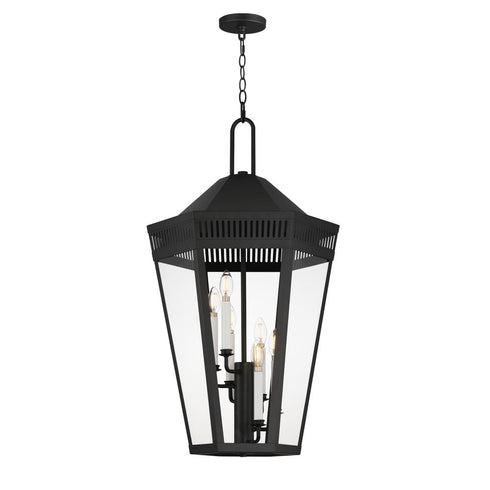 Maxim Oxford Outdoor Pendant in Black Finish Model: 30598CLBK