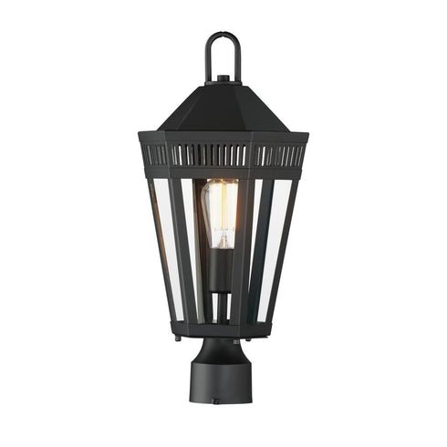 Maxim Oxford Outdoor Pol Post Mount in Black Finish Model: 30590CLBK
