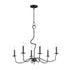 Maxim Padrona Chandelier in Black Oxide Finish Model: 27706BO