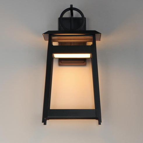 Maxim Pagoda Outdoor Wall Mount in Black Finish Model: 30746BK