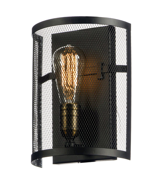 Maxim Palladium Wall Sconce in Black Natural Aged Brass Finish Model: 20112BKNAB