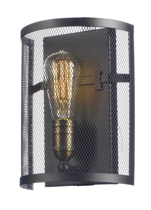 Maxim Palladium Wall Sconce in Black / Natural Aged Brass Finish Model: 20112BKNAB/BUL