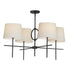 Maxim Paoli Single Tier Chandelier in Charcoal Bronze Finish Model: 27724OFCHL