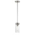 Maxim Pinn Mini Pendant in Black / Satin Brass Finish Model: 12406CLBKSBR