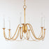 Maxim Plumette Chandelier in Gold Leaf Finish Model: 12166GL