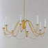 Maxim Plumette Chandelier in Gold Leaf Finish Model: 12168GL