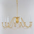 Maxim Plumette Chandelier in Gold Leaf Finish Model: 12168GL