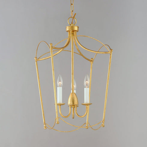 Maxim Plumette Multi Light Pendant in Gold Leaf Finish Model: 12163GL