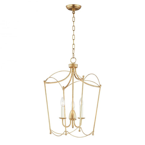 Maxim Plumette Multi Light Pendant in Gold Leaf Finish Model: 12163GL