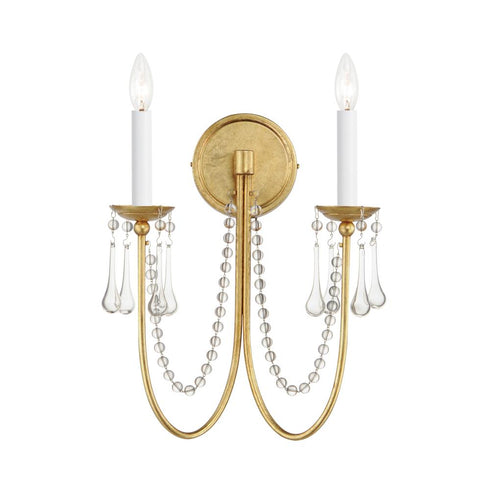 Maxim Plumette Wall Sconce in Chestnut Bronze Finish Model: 12161CHB/CRY