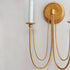 Maxim Plumette Wall Sconce in Gold Leaf Finish Model: 12161GL