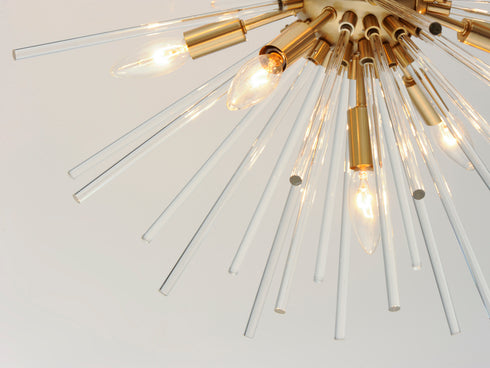 Maxim Polaris Multi Light Pendant in Satin Brass Finish Model: 28666CLSBR