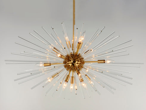 Maxim Polaris Multi Light Pendant in Satin Brass Finish Model: 28668CLSBR