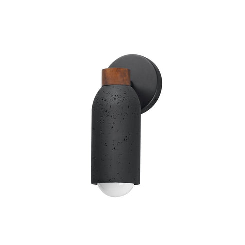 Maxim Pompeii Wall Sconce in Lava Black Finish Model: 10621LVBK