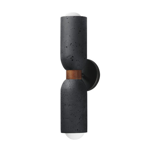 Maxim Pompeii Wall Sconce in Lava Black Finish Model: 10622LVBK