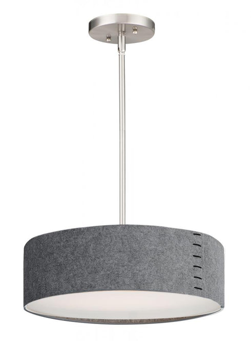 Maxim Prime Single Pendant in Satin Nickel Finish Model: 10224GYSN