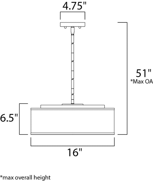 Maxim Prime Single Pendant in Satin Nickel Finish Model: 10224GYSN