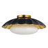 Maxim Primrose Flush Mount in Black / Gold Leaf Finish Model: 18059BKGL
