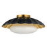 Maxim Primrose Flush Mount in Black / Gold Leaf Finish Model: 18059BKGL