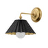 Maxim Primrose Wall Sconce in Black / Gold Leaf Finish Model: 18051BKGL