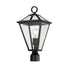 Maxim Prism Outdoor Post Lantern in Black Finish Model: 30568CLBK