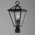 Maxim Prism Outdoor Post Lantern in Black Finish Model: 30568CLBK