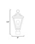 Maxim Prism Outdoor Post Lantern in Black Finish Model: 30568CLBK