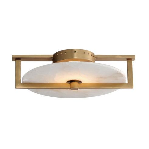Maxim Quarry Flush Mount in Natural Aged Brass Finish Model: 18200WANAB