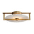 Maxim Quarry Flush Mount in Natural Aged Brass Finish Model: 18200WANAB