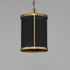 Maxim Rattan Single Pendant in Natural Aged Brass Finish Model: 14461BRNAB