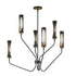 Maxim Regent Multi Tier Chandelier in Black / Antique Brass Finish Model: 16176CLBKAB