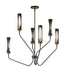 Maxim Regent Multi Tier Chandelier in Black / Antique Brass Finish Model: 16176CLBKAB