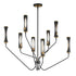 Maxim Regent Multi Tier Chandelier in Black / Antique Brass Finish Model: 16178CLBKAB