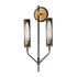 Maxim Regent Wall Sconce in Black / Antique Brass Finish Model: 16170CLBKAB