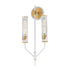 Maxim Regent Wall Sconce in Black / Antique Brass Finish Model: 16170CLBKAB