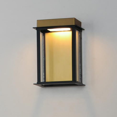 Maxim Rincon Outdoor Wall Mount in Black / Gold Finish Model: 50752BKGLD
