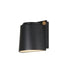 Maxim Rivet Outdoor Wall Mount in Black / Antique Brass Finish Model: 42120BKAB