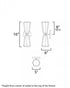 Maxim Rizzo Wall Sconce in Black Antique Brass Finish Model: 10810SWBKAB