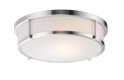 Maxim Rogue E26 Flush Mount in Satin Brass Finish Model: 10270WTSBR