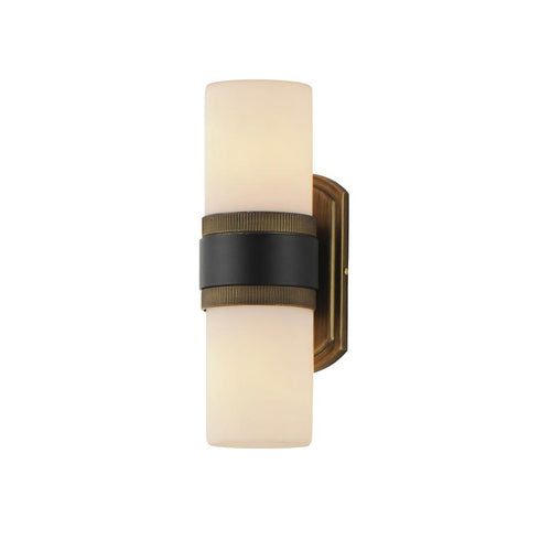 Maxim Ruffles Outdoor Wall Mount in Black / Antique Brass Finish Model: 32651SWBKAB